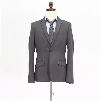 $49.99 • Buy Original Penguin 36R Gray Sport Coat Blazer Jacket Solid 2B Polyester