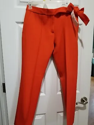 Victoria Beckham Orange Trousers Dress Pants Wool Lined Size 6 • $60