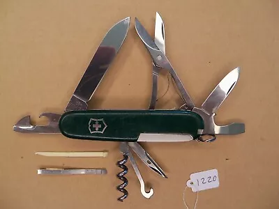 Victorinox Climber Swiss Army Pocket Knife - Green - Very Good • $19.99