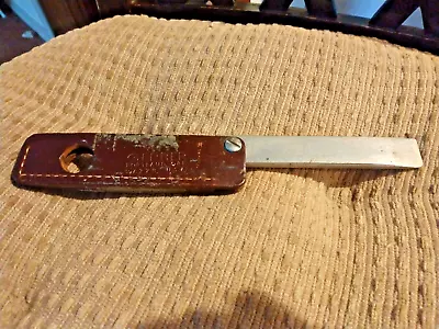 Vintage Gerber 5  Knife Sharpener W/ Attached Leather Sheath • $18.50