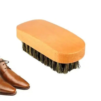 Soft Shoes Shine Brush Handle Men Tool Polishing Cleaning Bristle Brush Y3 • $6.74
