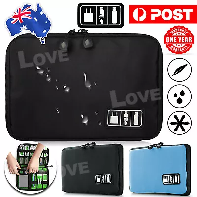$6.85 • Buy Electronics USB Charger Case Travel Storage Bag Data Cable Waterproof Organizer