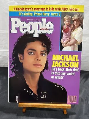MICHAEL JACKSON People Weekly USA Magazine September 14 1987 - BAD KING OF POP • $24.99