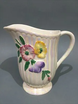 £8.95 • Buy Maling Ware Lustre Glaze Floral Ceramic Jug - Art Deco Style