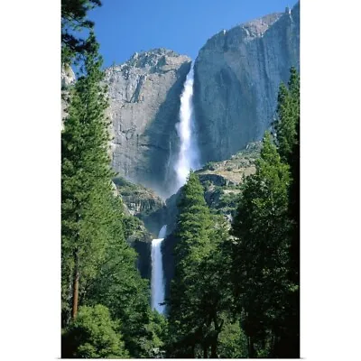 Upper And Lower Yosemite Falls Poster Art Print Waterfall Home Decor • $29.99