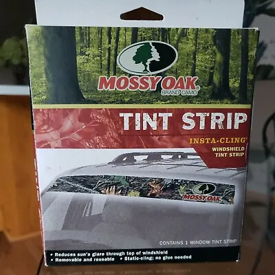 $5.99 • Buy New Mossy Oak Brand Camo Windshield Tint Strip Insta-Cling Camouflage