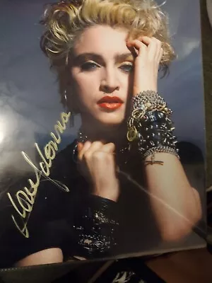STUNNING 80'S SEXY MADONNA HAND SIGNED 8.5x11 COLOR PHOTOGRAPH W/PnP COA • $145