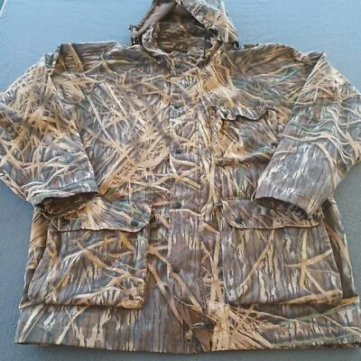 Fieldtech Mossy Oak Camo Hunting Jacket Mens XL Outdoor Shadow Grass • $39.95