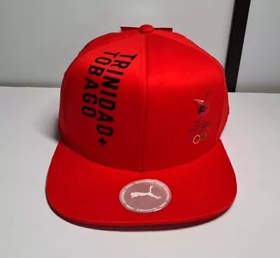 Team Trinidad & Tobago Flatbrim Cap Red Tokyo 2020 Olympics 022907-01 • £20