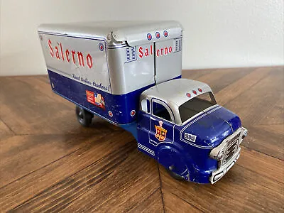 Vtg Mar Toys Metal Dodge Delivery Truck Salerno Advertising 11” X 5.75” - Marx • $175.96