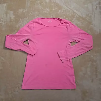 J. Crew Shirt Adult Women's Large Pink Perfect Fit Long Sleeve • $9.99