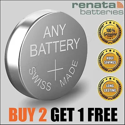 Renata Watch Batteries BUY 2 GET 🎁 1 FREE 🎁 364 371 377 379 394 395 399 2032 • £2.70