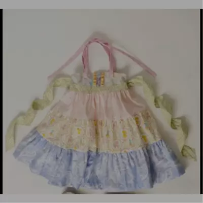 Matilda Jane Platinum Paisley Pastel Dress Sz 2T  • $40