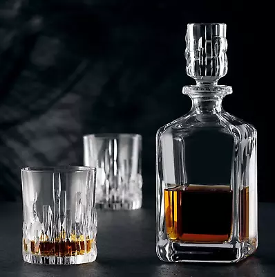 New Nachtmann By Riedel - 3 Piece Shu Fu Whiskey Decanter Tumbler Set • $119