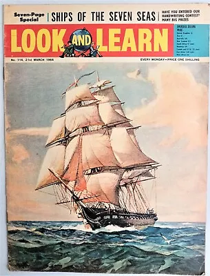 Look And Learn #114 21st March 1964. Vintage Uk Magazine. Fleetway. Good • $2.06