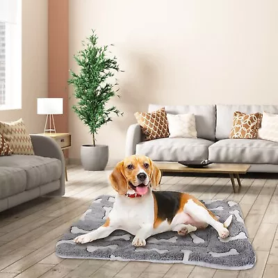 M/L/XL Pet Bed Mat Warm Soft Flannel Pads Washable For Large Medium Small Dogs • $16.11