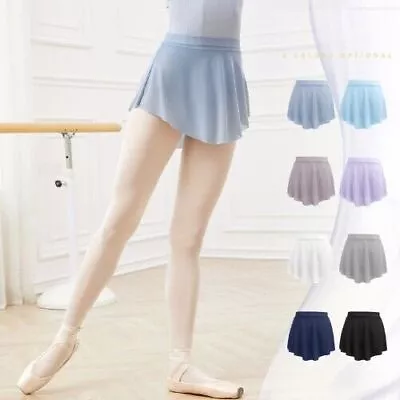 Women Ballet Skirts Dance Short Skirts High Slit Skirt Ballet Dress Soft Skirt • $16.43