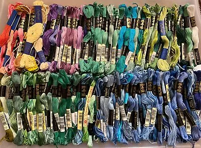 Lot Of 140 J&P Coats DMC #25 Cotton Embroidery Floss Skeins Star Variety Craft • $45