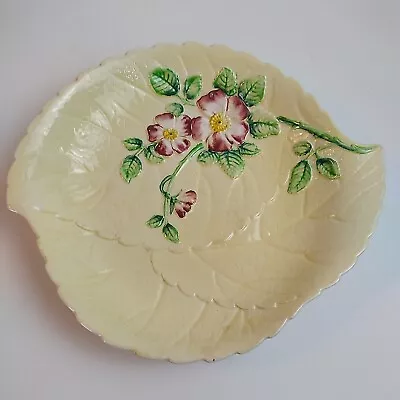 Vintage Carlton Ware English Made Australian Design Wild Rose Leaf Plate • $25.50