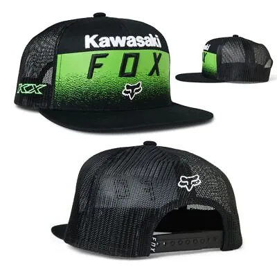 Fox Racing Mens Fox X Kawi Snapback One Size Hats-Black • $27.99