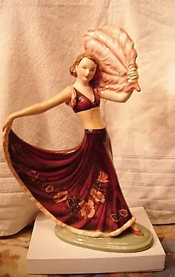 $5595 • Buy Goldscheider Fan Dancer Figurine - By Stefan Dakon - MINT CONDITION
