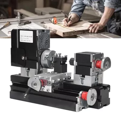 60W Micro Metal Lathe Soft Metalworking Woodworking DIY Making Machine 12000RPM • $275.99