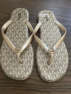 Michael Kors Sandals Slip-On Sandals Gold Color • $45