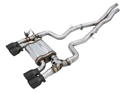 AWE Tuning SwitchPath Catback Exhaust - Diamond Black Tips For BMW F8X M3/M4 • $2545