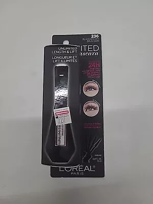 L'oreal-unlimited-mascara-236 Black Brown-24h Lash Lifting-bendable Wand-nib! • $19