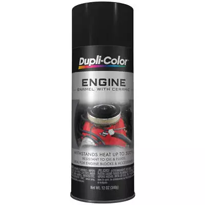 Duplicolor DE1635 Engine Enamel Paint W/ Ceramic Semi-Gloss Black 12oz Aerosol • $17.76