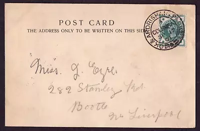 £9.99 • Buy Postmark Columba Paddle Steamer 1901 Ardrishaig Greenock Packet David Macbrayne