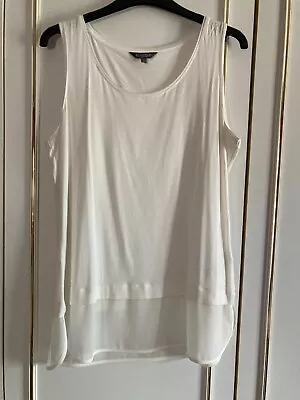 M&s Limited Collection Ivory Blouse/vest Top Size 14 - Hardly Worn  • £2.50