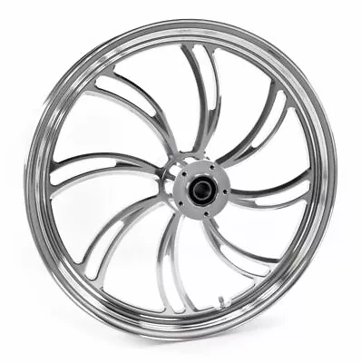 Polished Vortex 18 X 3.5 Billet Front Wheel Rim Harley Touring Custom Dual Disc • $520.97