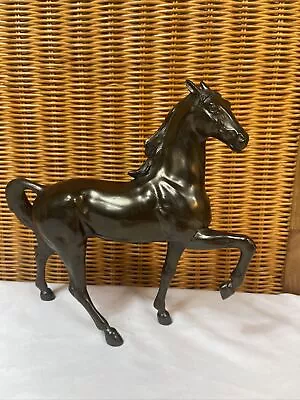 Metal Horse Figure Statue 8 1/4” X 8 1/2” • $99.99