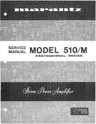 Service Manual Instructions For Marantz 510 • $13.63