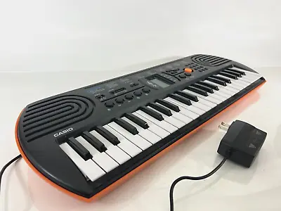 CASIO SA-76 44-Key Mini Electronic Keyboard With 100 Tones 50 Rhythms Orange • $69.99