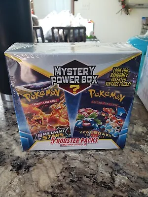 $54.99 • Buy Pokemon 5-Pack Mystery Power Box 2023 Seeded 1:10 Chase Vintage Packs NEW