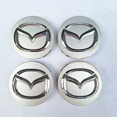 Mazda Alloy Wheel Centre Caps Genuine Set Rim C2 512 2477 56mm Hubcaps Emblem • $39