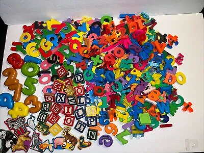 HUGE Lot Magnetic Letters Alphabet Numbers Shapes Asst Sizes Melissa & Doug GUC • $22.49