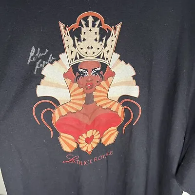 £59.99 • Buy SIGNED Latrice Royale Queen Of Hearts T-Shirt 5XL RuPaul's Drag Race