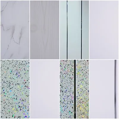 £193.80 • Buy White Panels, Sparkle Effect Cladding, Marble Bathroom Shower Wall Panels PVC