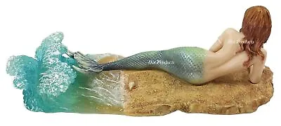 Selina Fenech Waiting - Mermaid Lying On Beach Nautical Statue Figurine • $63