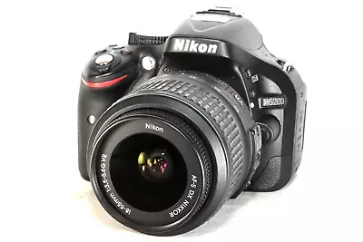 Nikon D5200 Digital SLR Camera W/AF-S NIKKOR 18-55mm F/3.5-5.6G DX VR Lens • $449