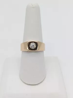 Vintage Men's Or Women's 14kt Gold .25 Diamond Ring • $535.99