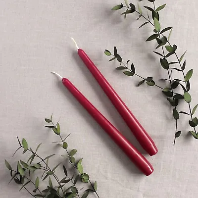 Tall Taper Candles | Wedding Candles | Dinner Candle | Burnt Orange Red Green | • £13