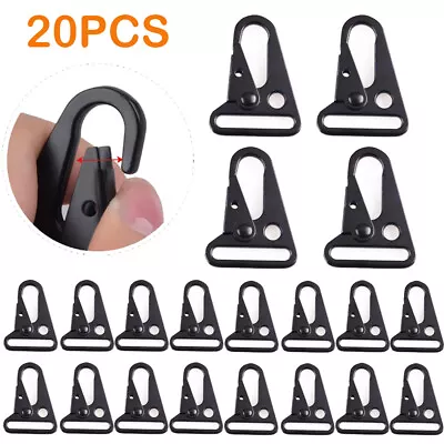 20Pcs Enlarged Mouth Clip Sling Clasp Olecranon Hook Metal Paracord Sling Buckle • $23.99