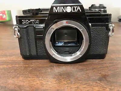 Minolta X-7A 35mm SLR Film Camera Untested Missing Lens • $19.99