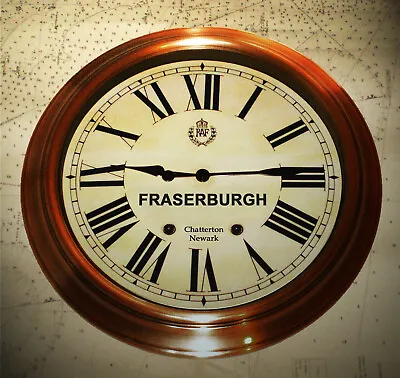 RAF Fraserburgh Vintage Style Replica WW2 Outdoor Wall Clock. • £65