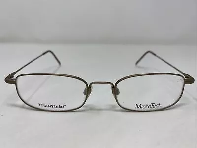 MicroTech 1171 Light Brown 51-19-140 Metal Full Rim Eyeglasses Frame SD95 • $40