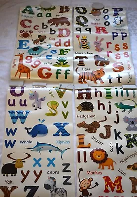 Animals A-Z Alphabet Letters Wall Stickers Art Decor Kids Nursery Decal • £6